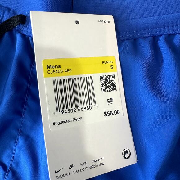Nike Men's Small Dri-FIT Flex Stride 5" Lined Blue Running Shorts CJ5453-480 NWT - Picture 2 of 4